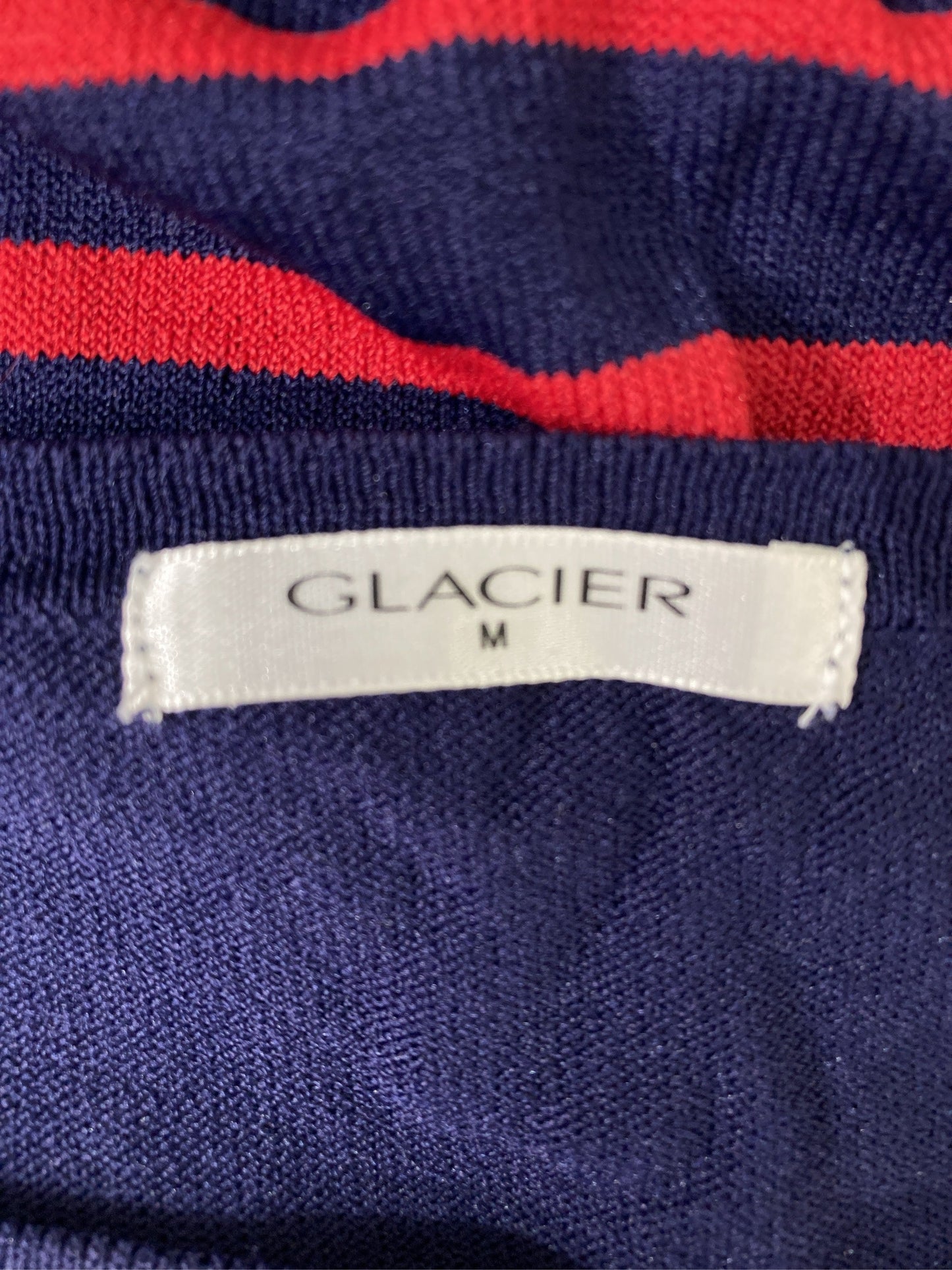 GLACIER/グラシア/ニット/セーター/トップス/ネイビー/M