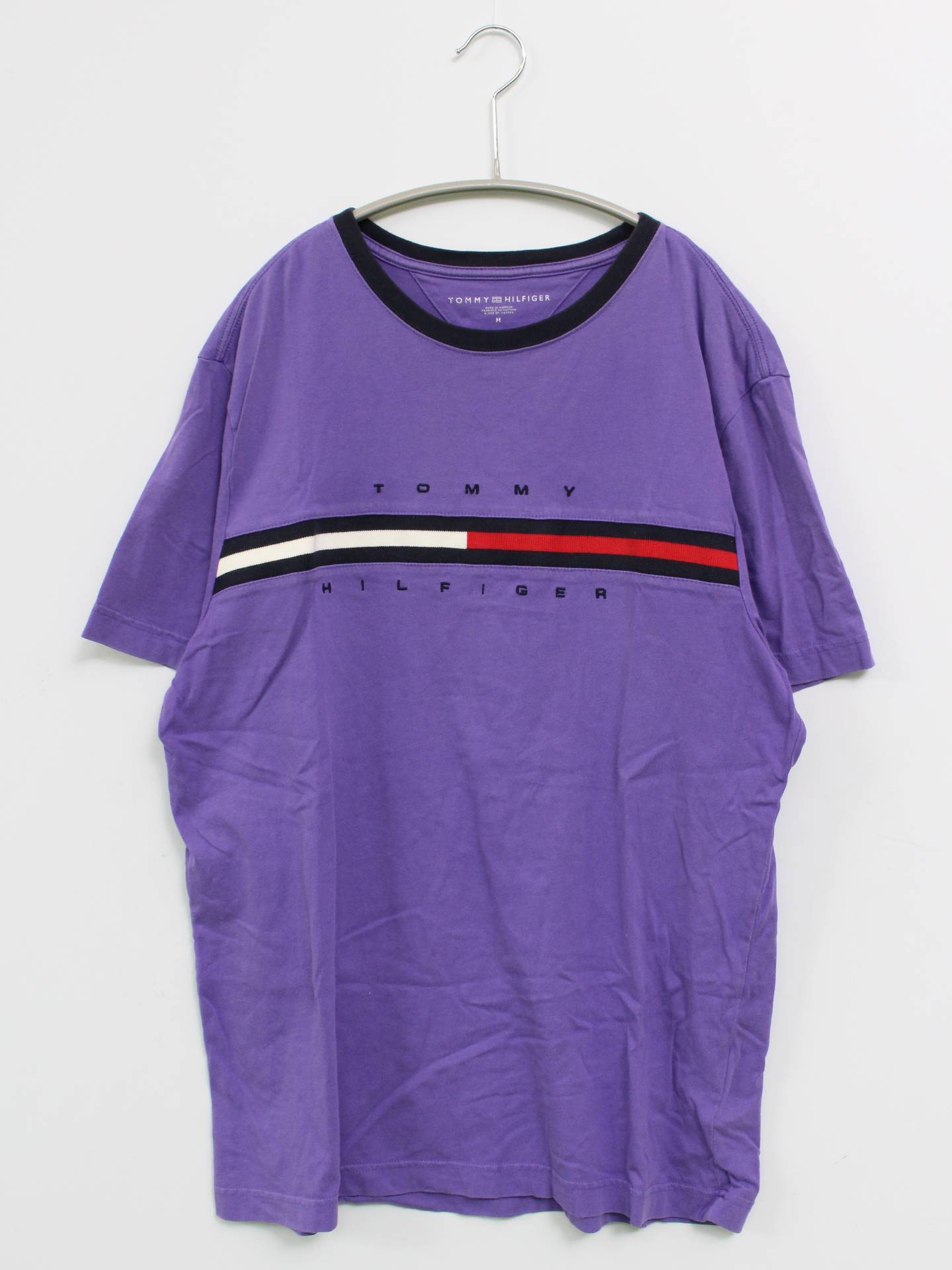 TOMMY HILFIGER/トミーヒルフィガー/Tシャツ/カットソー/トップス/パープル/M