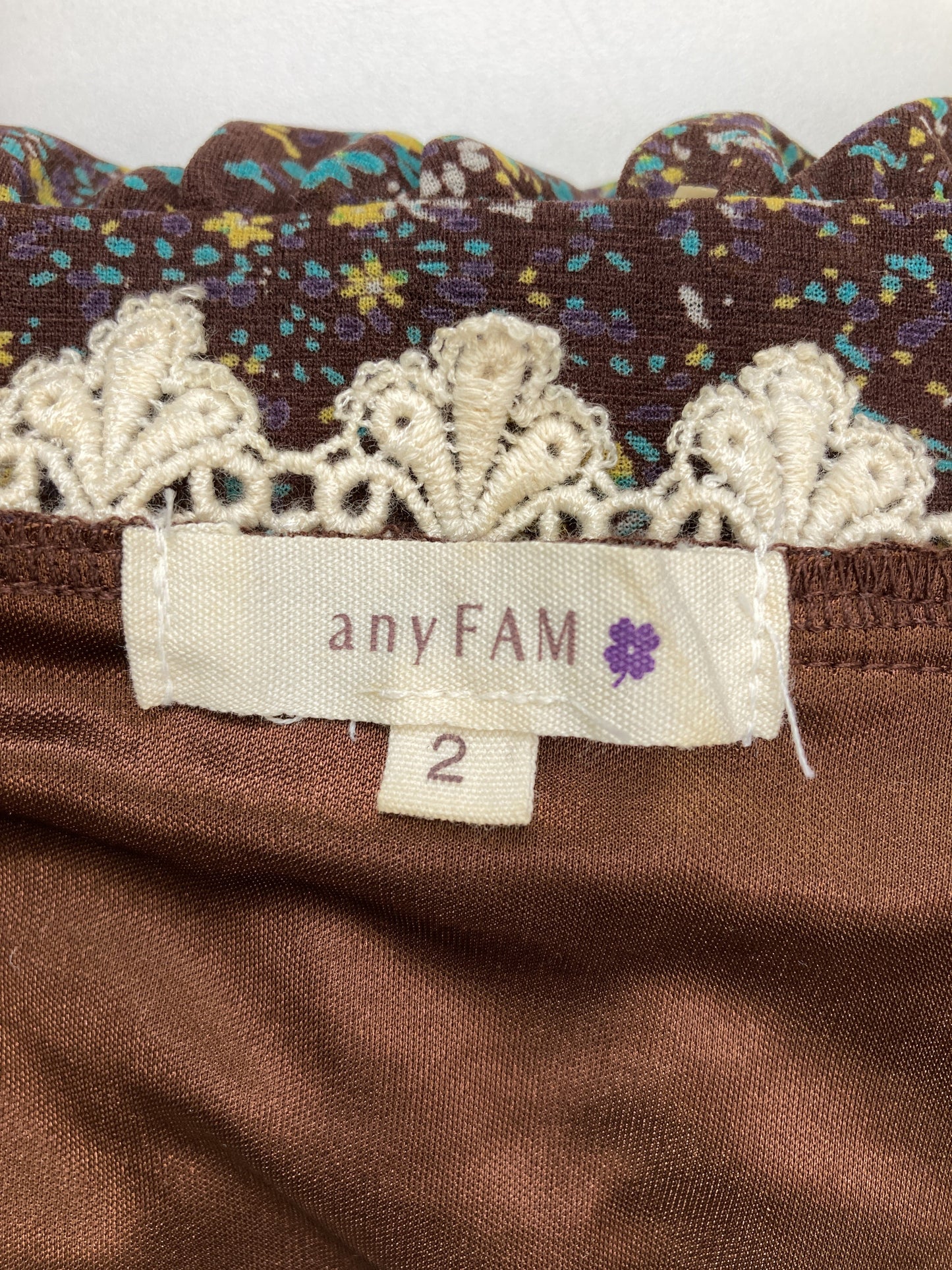 any FAM/Tシャツ/カットソー/トップス/ブラウン/2