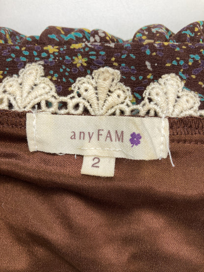 any FAM/Tシャツ/カットソー/トップス/ブラウン/2