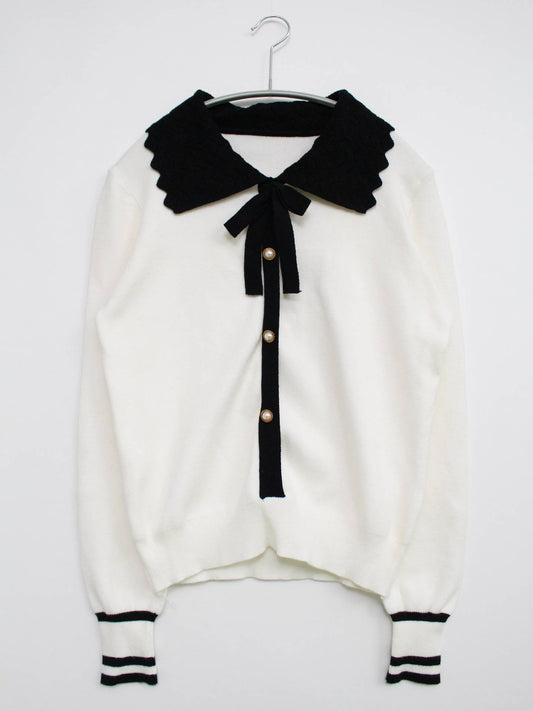 ニット/セーター/トップス/ホワイト