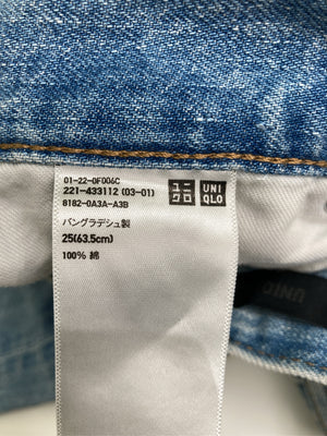 UNIQLO JEANS/ユニクロジーンズ/デニムパンツ/パンツ/スカイブルー/25(63.5cm)