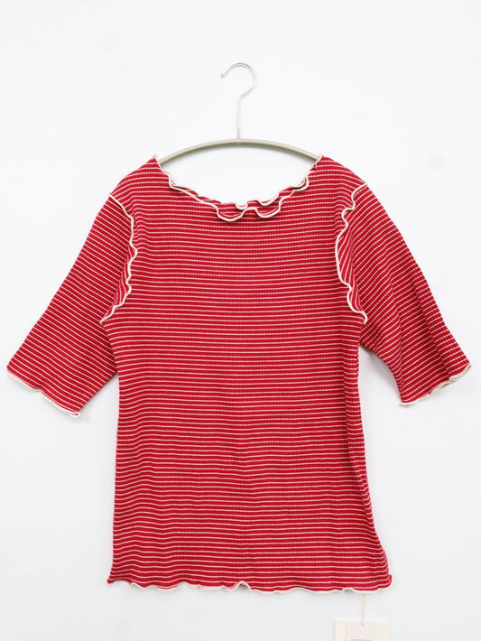 merlot/Tシャツ/カットソー/トップス/レッド/FREE