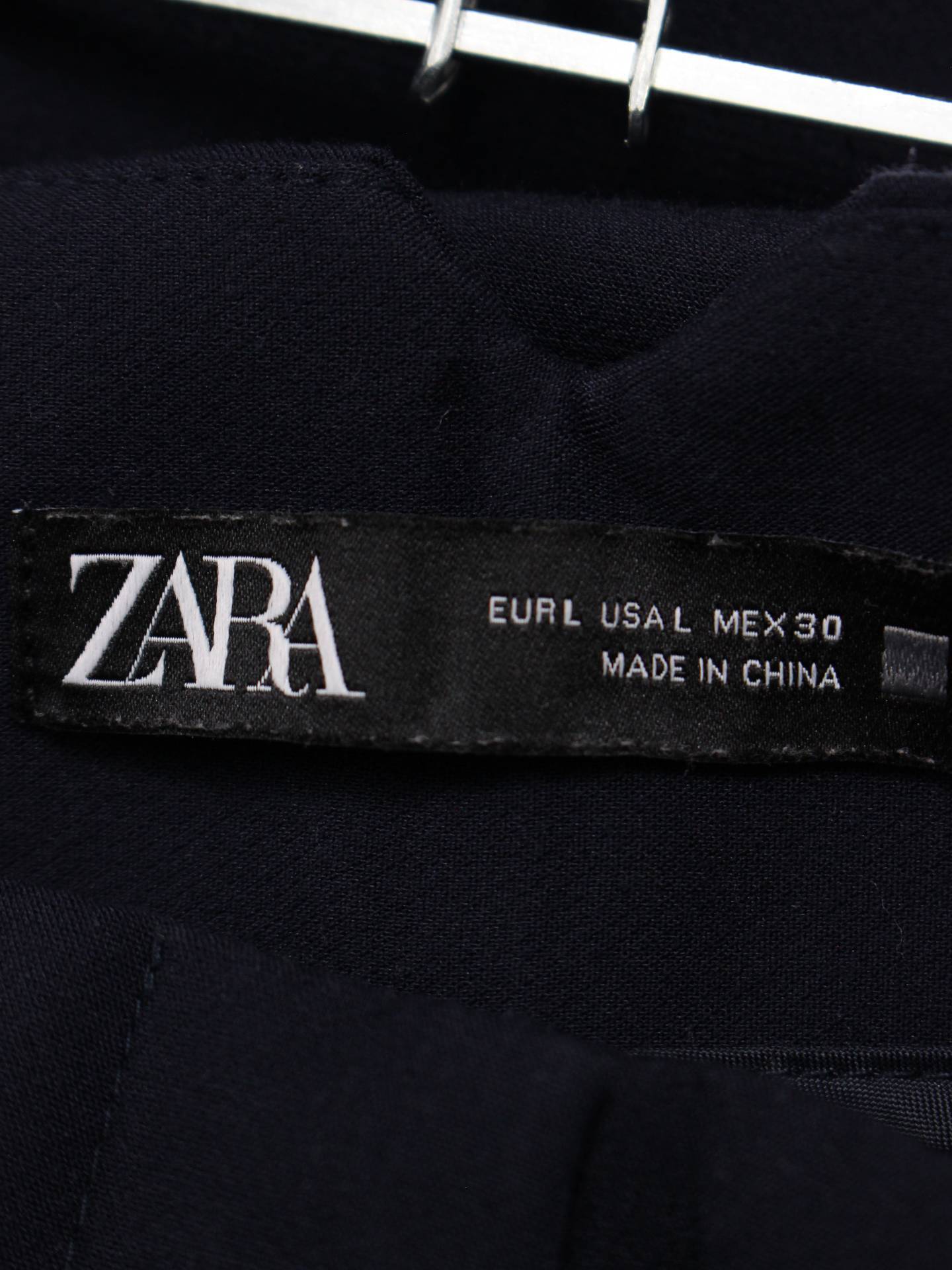 ZARA/ザラ/スラックス/パンツ/ブラック/EUR L/USA L/MEX 30