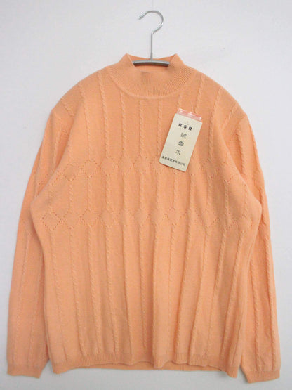 ニット/セーター/トップス/オレンジ