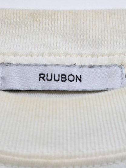 RUUBON/Tシャツ/カットソー/トップス/ホワイト/M
