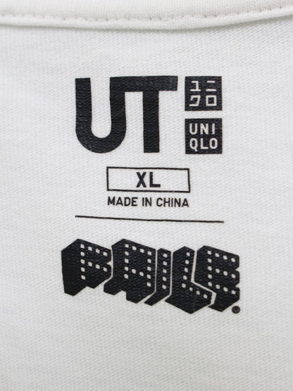 UNIQUE/Tシャツ/カットソー/トップス/ホワイト/XL