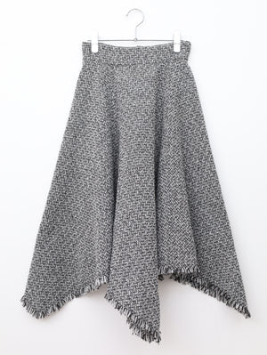 MIIA/ミーア/ミモレ/半端丈スカート/スカート/ブラック/F