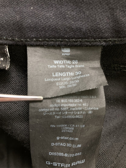 RAW/ロゥ/チノパンツ/パンツ/ブラック/28 30