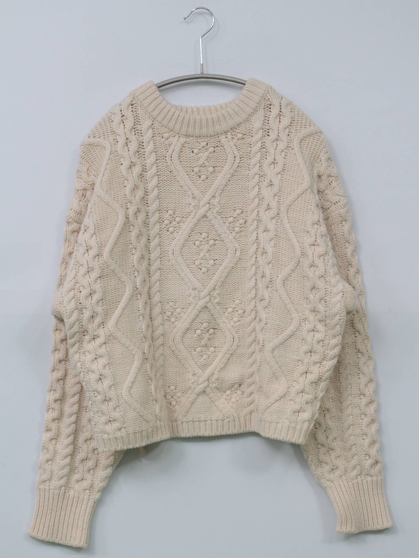MOUSSY/マウジー/ニット/セーター/トップス/アイボリー/F
