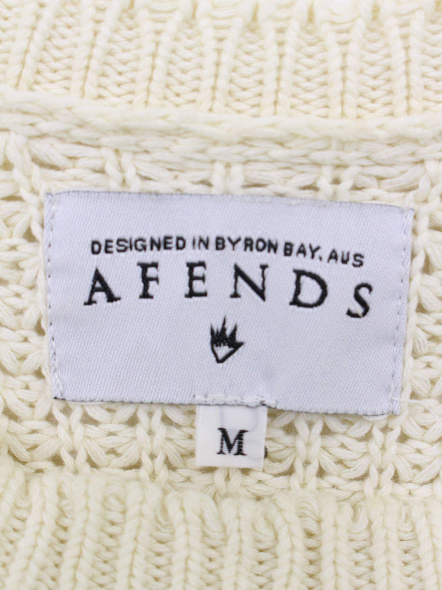 Afends/ニット/セーター/トップス/ホワイト/M