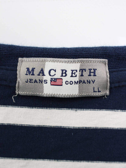 MACBETH/Tシャツ/カットソー/トップス/ネイビー/LL