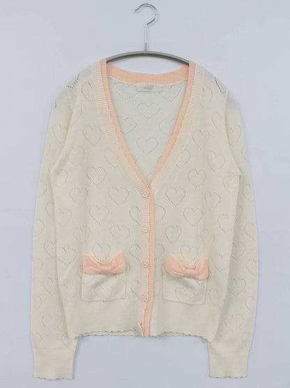 カーディガン/ボレロ/トップス/アイボリー/M