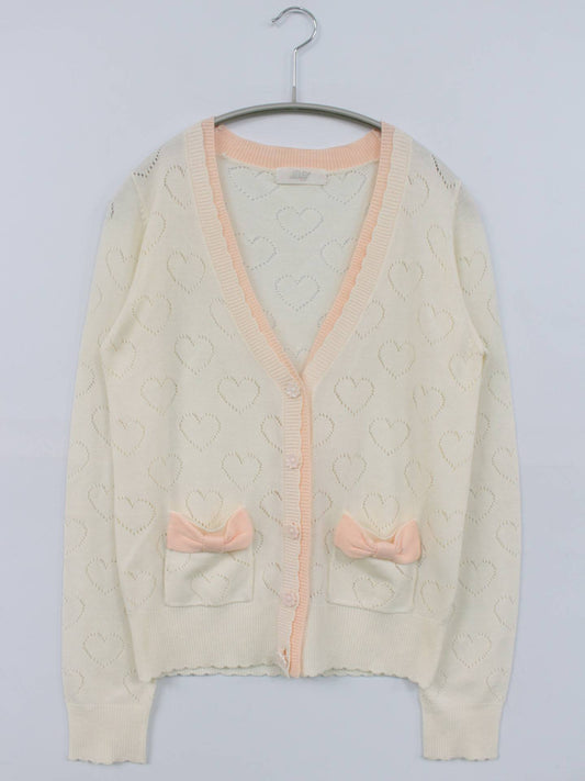 カーディガン/ボレロ/トップス/アイボリー/M