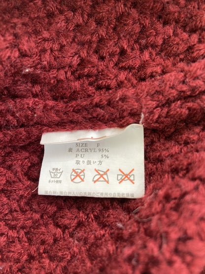 tricolour/ニット/セーター/トップス/レッド/F