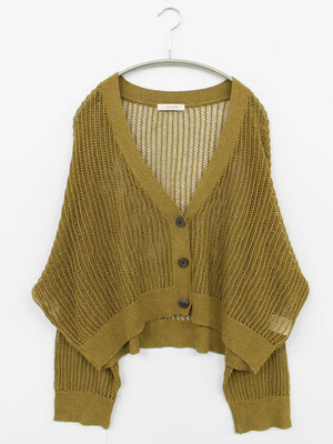 JEANASIS/ジーナシス/カーディガン/ボレロ/トップス/カーキ/F