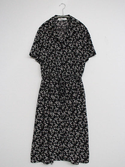 ems excite/エムズエキサイト/シャツワンピース/ワンピース/ドレス/ブラック/M