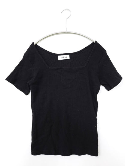 felicita/Tシャツ/カットソー/トップス/ブラック