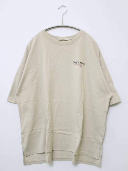 continuer de NICE CLAUP/Tシャツ/カットソー/トップス/グレー