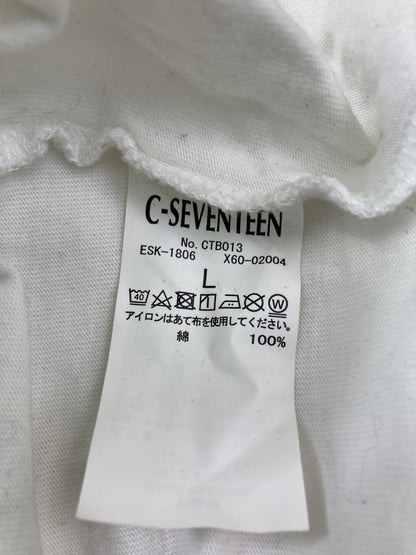 C17/Tシャツ/カットソー/トップス/ホワイト/L