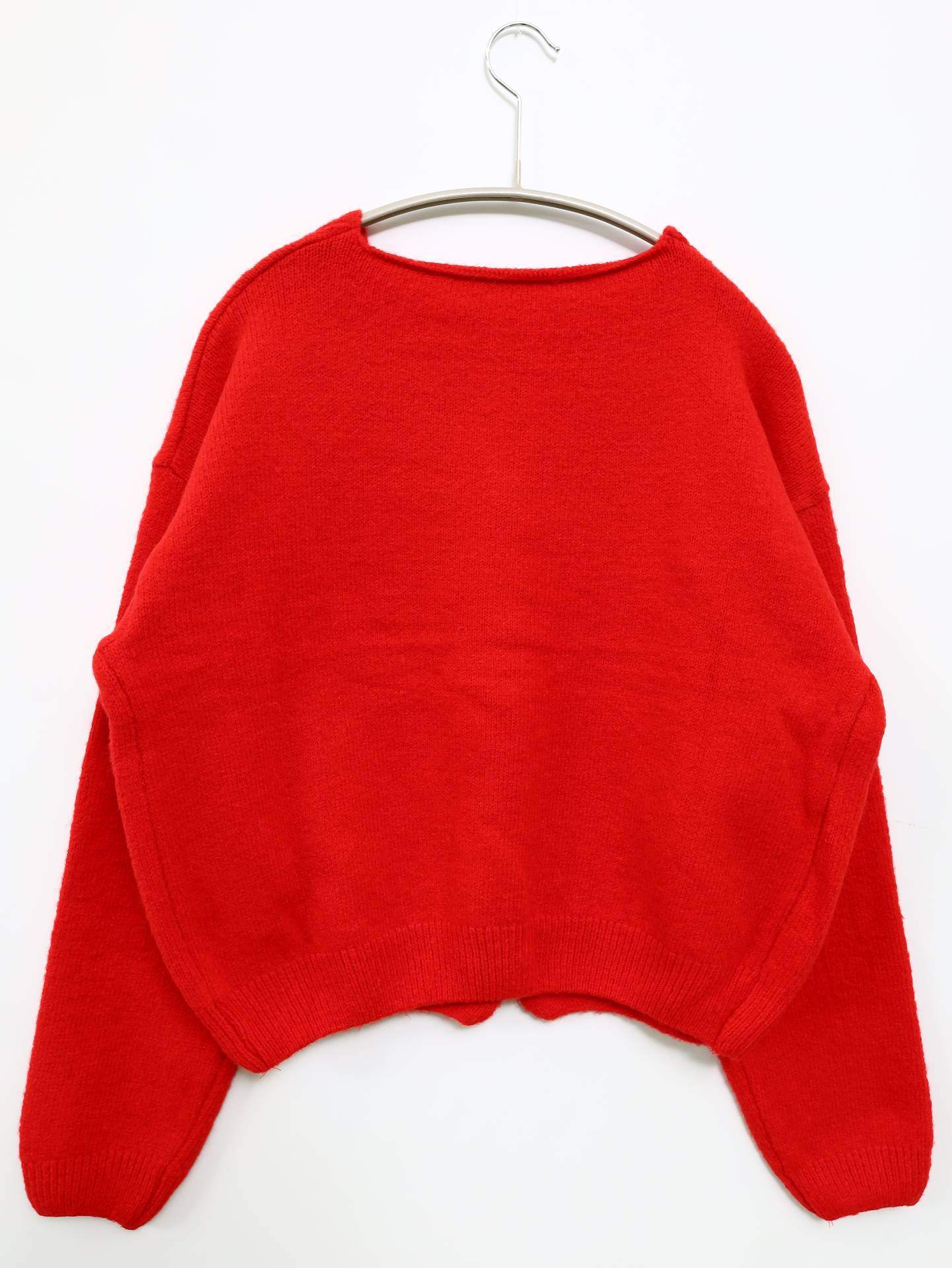 カーディガン/ボレロ/トップス/レッド