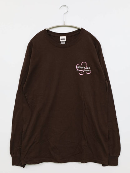 WHAT'S UP/Tシャツ/カットソー/トップス/ブラウン/M