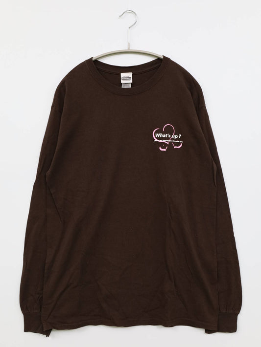 WHAT'S UP/Tシャツ/カットソー/トップス/ブラウン/M
