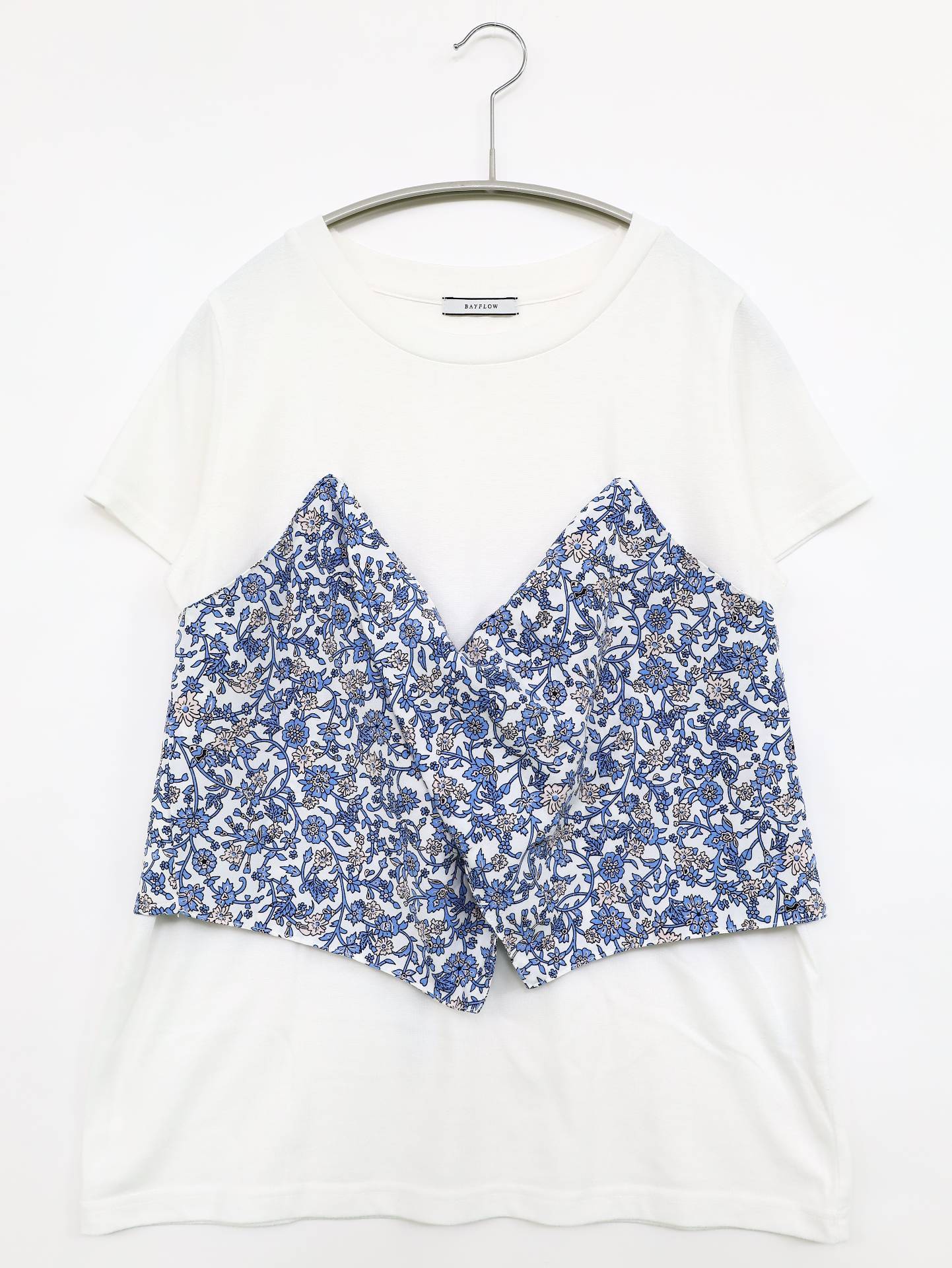 BAYFLOW/ベイフロー/Tシャツ/カットソー/トップス/ホワイト/3