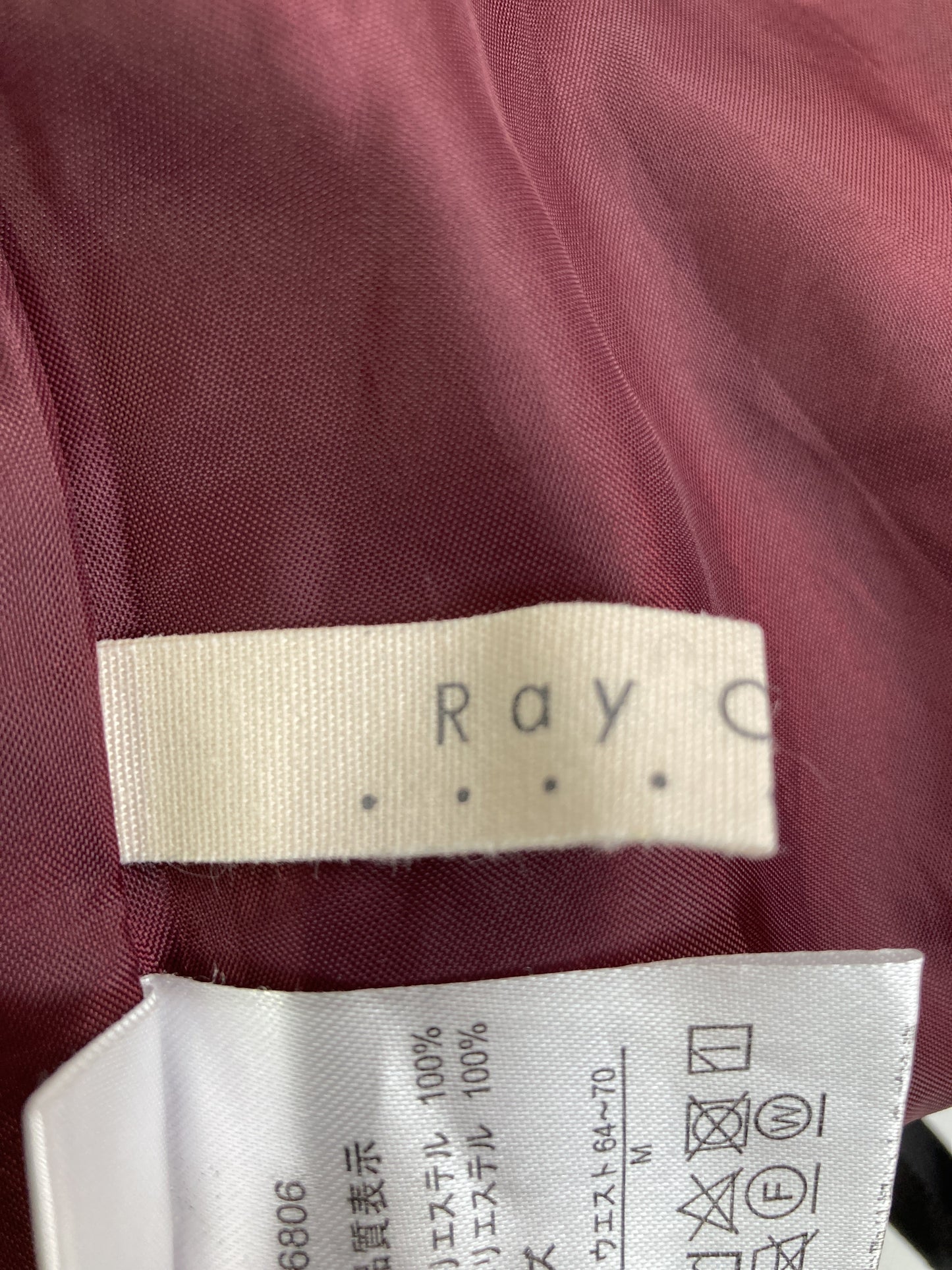 Ray Cassin/レイカズン/ジャンパースカート/ワンピース/ドレス/レッド/M