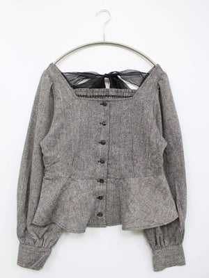 NICE CLAUP/ナイスクラップ/シャツ/ブラウス/トップス/グレー/F