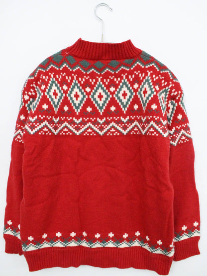 ニット/セーター/トップス/レッド