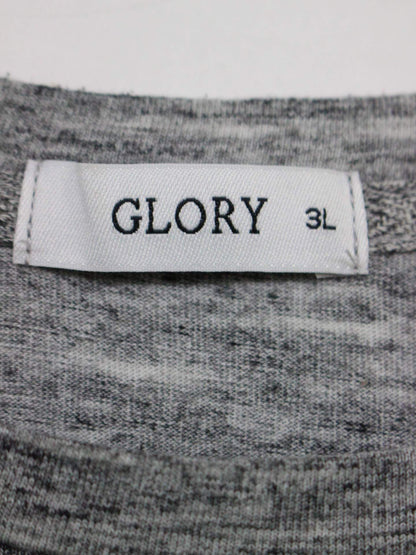 GLORY/Tシャツ/カットソー/トップス/グレー/3L