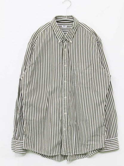 UNIQLO/ユニクロ/シャツ/ブラウス/トップス/カーキ/L