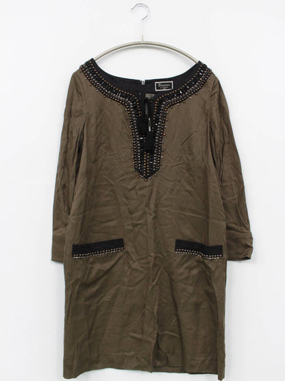 Diagram/チュニック/ワンピース/ドレス/カーキ/36