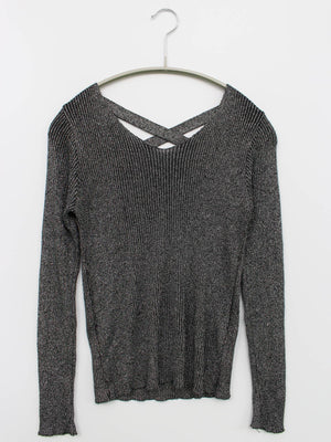 FUN/ファン/ニット/セーター/トップス/シルバー/F