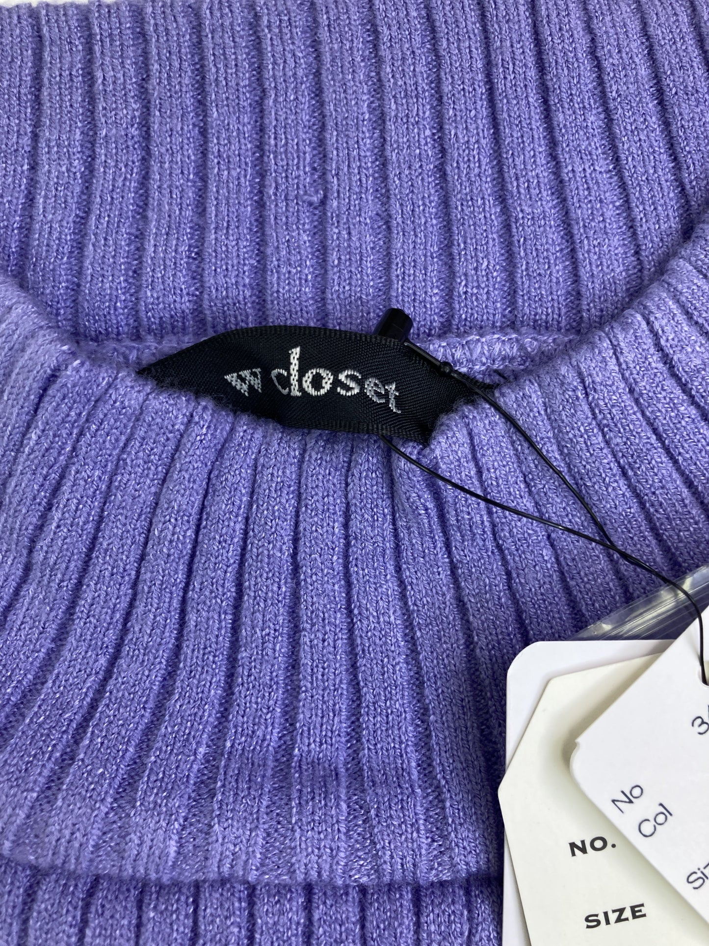 w closet/ダブルクローゼット/ニット/セーター/トップス/パープル/F