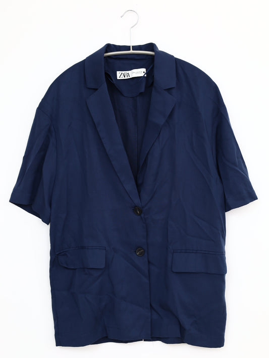 ZARA/ザラ/シャツ/ブラウス/トップス/ネイビー/XS