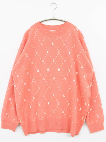 ACLISE/ニット/セーター/トップス/ピンク/S