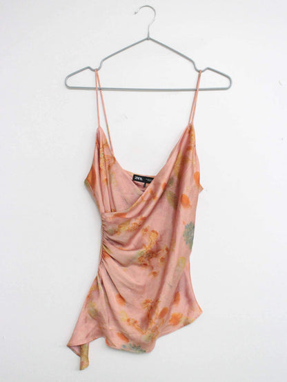 ZARA/ザラ/キャミソール/トップス/オレンジ/EUR XS/USA XS/MEX 24