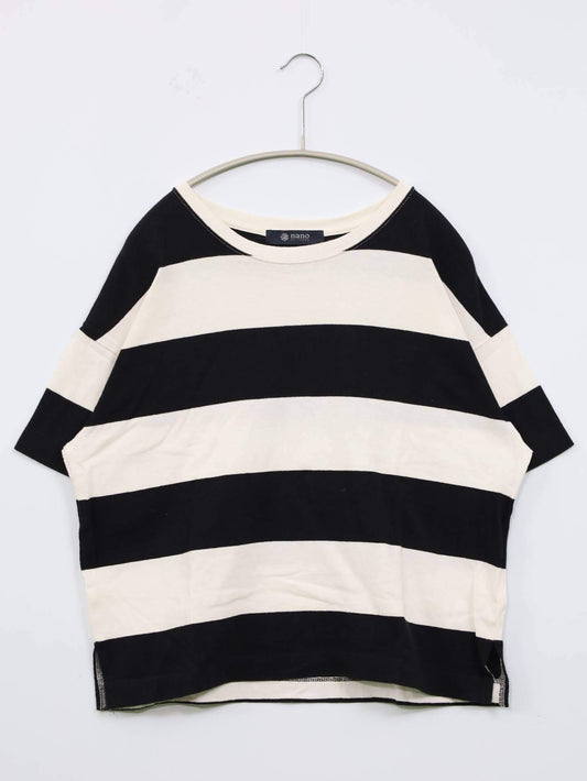 nano/Tシャツ/カットソー/トップス/ブラック/F