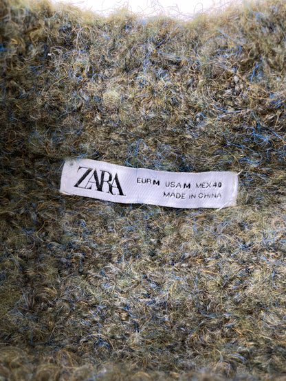 ZARA/ザラ/ニット/セーター/トップス/グリーン/M
