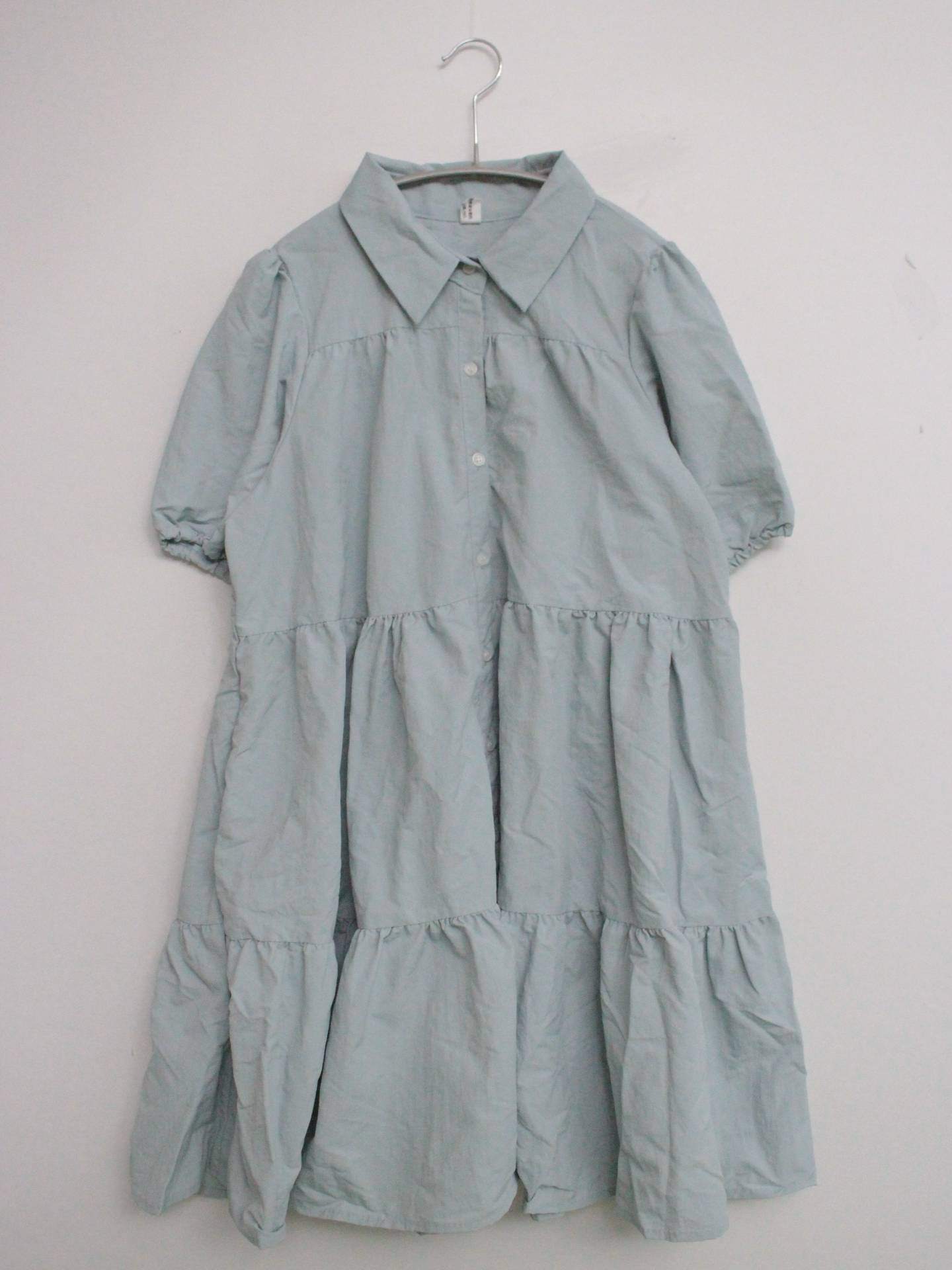 piano heaven/シャツワンピース/ワンピース/ドレス/スカイブルー