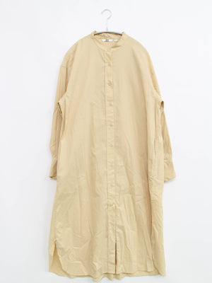 UNIQLO/ユニクロ/シャツワンピース/ワンピース/ドレス/ベージュ/M