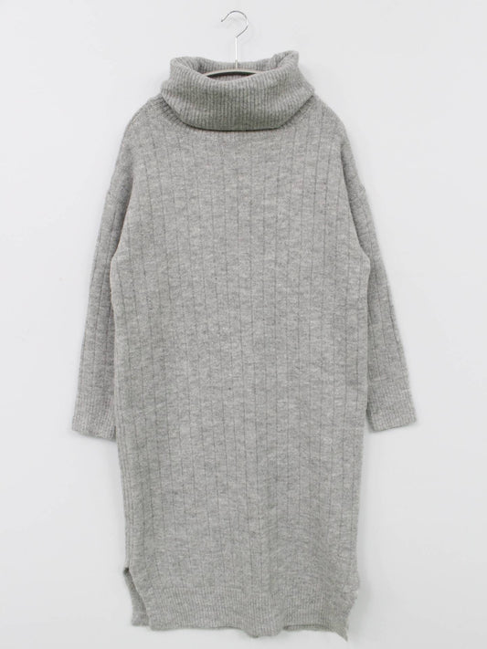 a.v.v/チュニック/ワンピース/ドレス/グレー/S