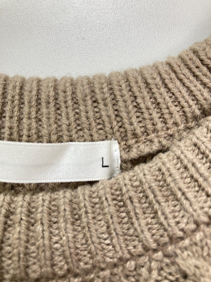 IKKA/ニット/セーター/トップス/ベージュ/L