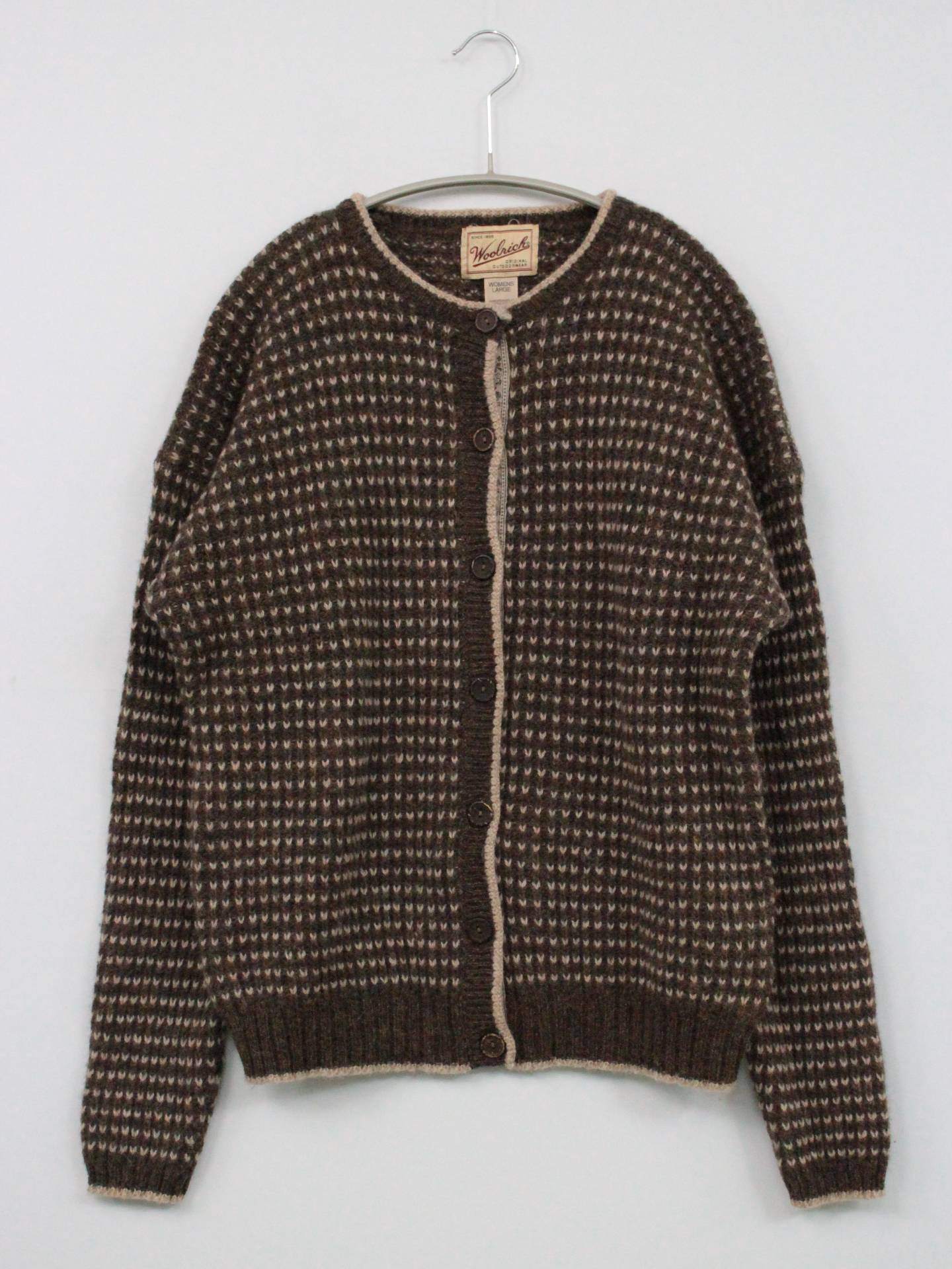 wool rich/カーディガン/ボレロ/トップス/ブラウン/LARGE