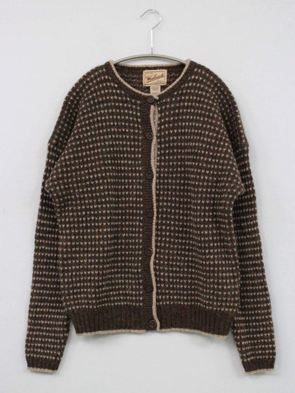 wool rich/カーディガン/ボレロ/トップス/ブラウン/LARGE
