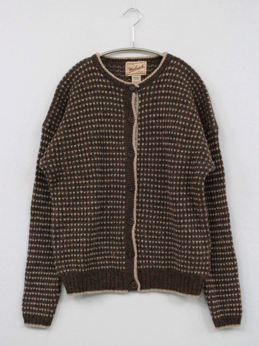 wool rich/カーディガン/ボレロ/トップス/ブラウン/LARGE