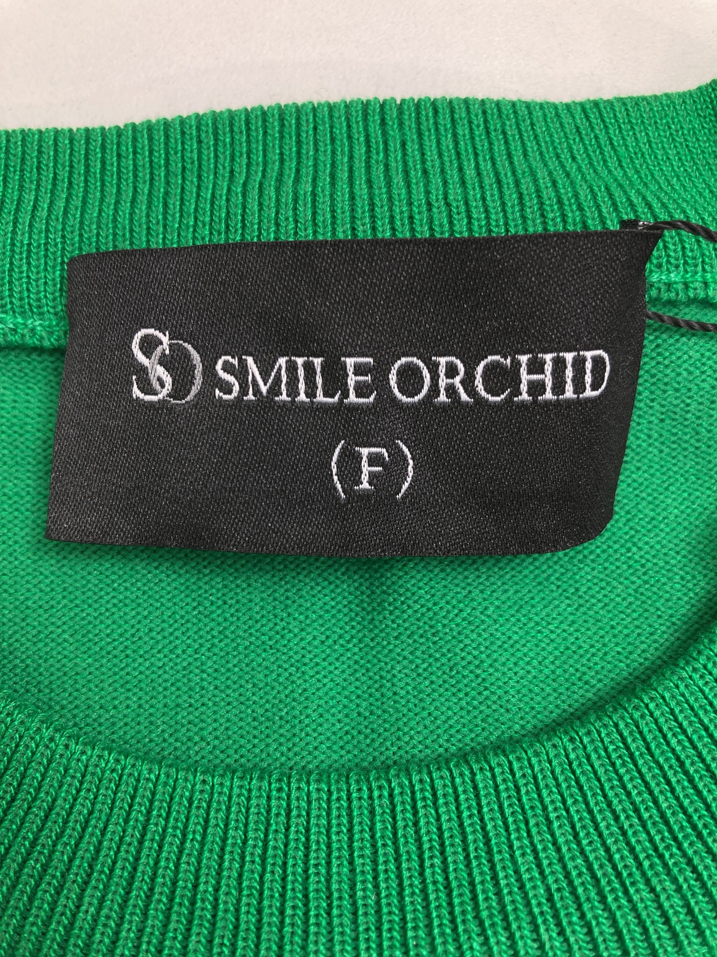 SMILE ORCHID/スマイルオーキッド/ニット/セーター/トップス/グリーン/F