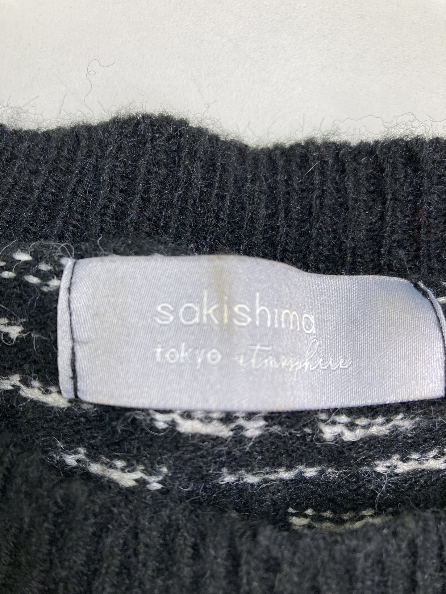 sakishima/サキシマ/ニット/セーター/トップス/ブラック